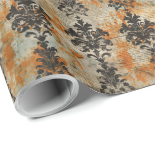 Elegant Halloween Toile  Wrapping Paper