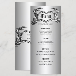 Elegant Halloween Wedding Menu