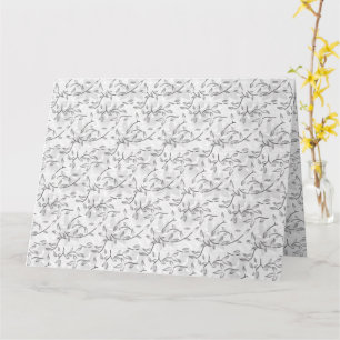 Elegant Hand-Drawn Botanical Art Card