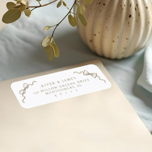 Elegant Hand Drawn Bow & Bowties Vintage Wedding