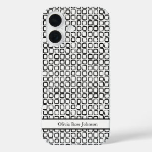Elegant Hand-Drawn Squares Case-Mate iPhone Case