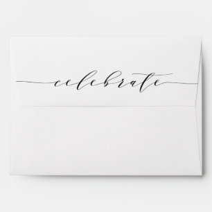 Elegant Hand-Lettered Celebrate   Envelope