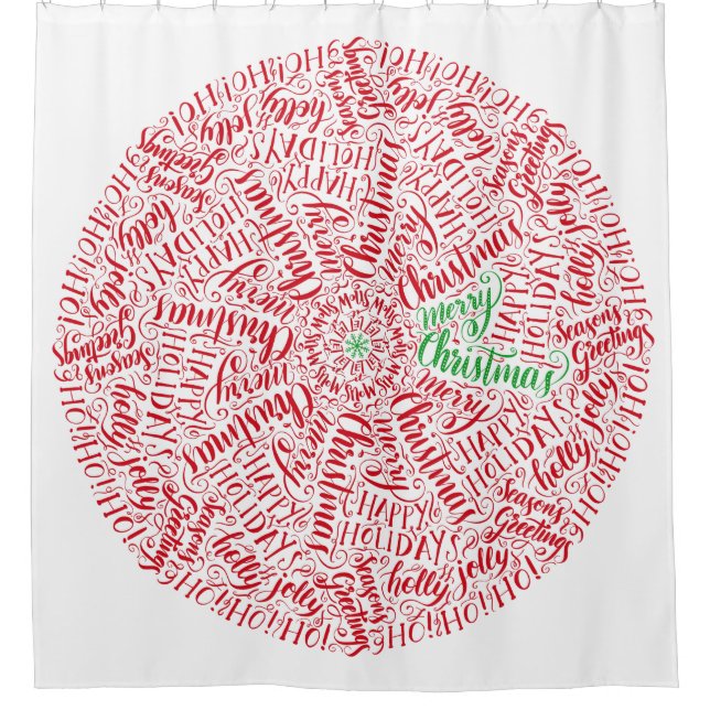 Elegant Hand-Lettered Christmas Circle Mandala Art (Front)
