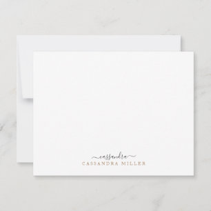 Elegant Hand Lettered Signature Name Professional Card