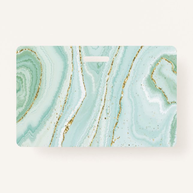 elegant hand painted liquid marble design with gli badge (Front)
