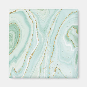 elegant hand painted liquid marble design with gli magnet