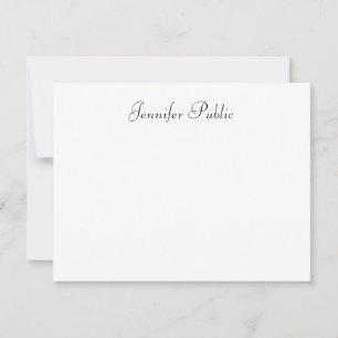 Elegant Hand Script Name Text Minimalist Design Card