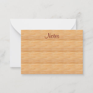 Elegant Hand Script Text Brown Wood Look Template