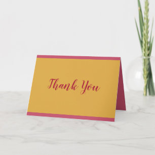 Elegant Hand Script Thank You Text Template Trendy