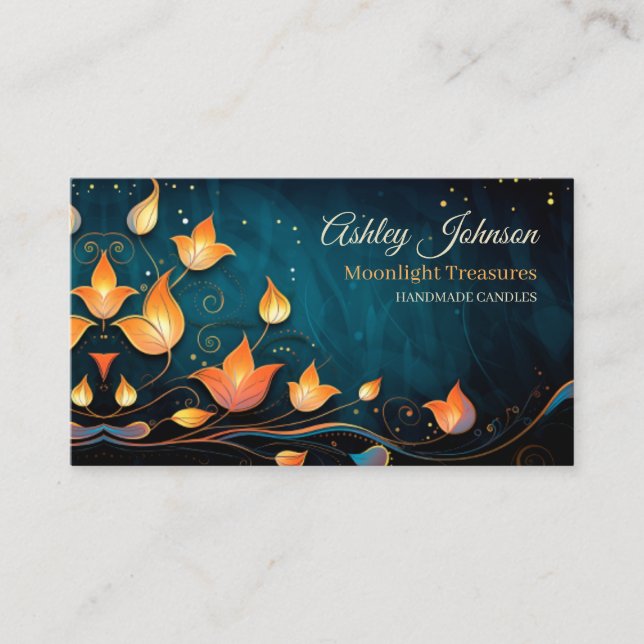 Elegant Handmade Products QR Code Business Card (Front)
