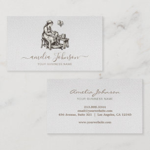 Elegant Handmade Sculptor & Pottery Ceramic Artist Business Card