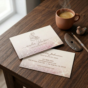 Elegant Handmade Sculptor & Pottery Ceramic Artist Business Card