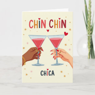 Elegant Hands Birthday Toast Card
