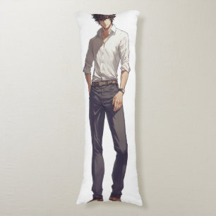 Elegant Handsome Anime Man Body Pillow
