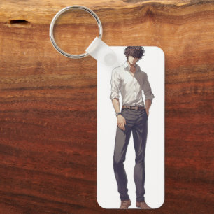 Elegant Handsome Anime Man Keychain