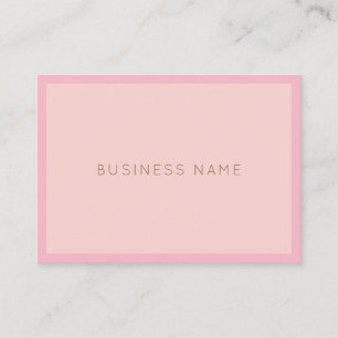 Elegant Handwritten Name Pink Gold Modern Plain Business Card