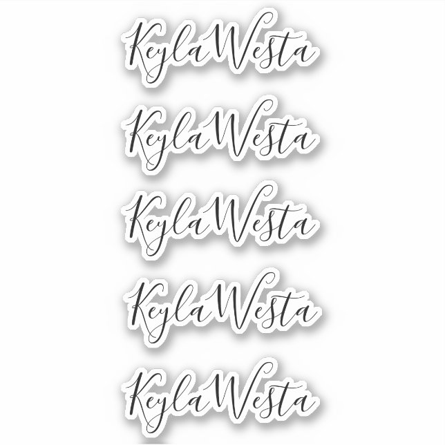 Elegant handwritten personalized custom name  (Front)
