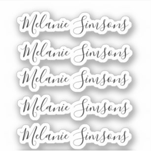 Elegant handwritten personalized custom name 