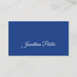 Elegant Handwritten Script Luxury Professional Business Card
