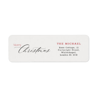 Elegant Handwritten Script Merry Christmas