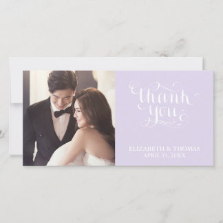ELEGANT HANDWRITTEN SCRIPT PHOTO THANK YOU CARD