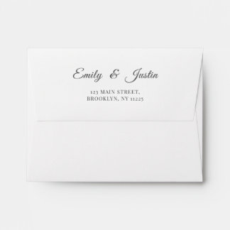Elegant Handwritten Script Wedding Envelope