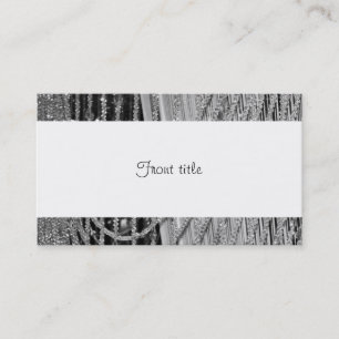 Elegant Hanging Glass Beads Business Card