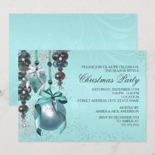Élégant Hanging Ornaments Noël Invitation