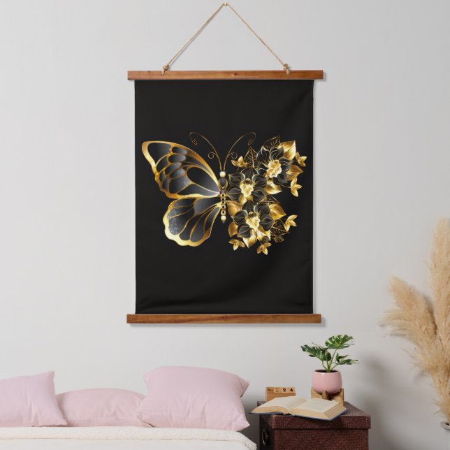 elegant Hanging Tapestry modern chic abstract (Bedroom)