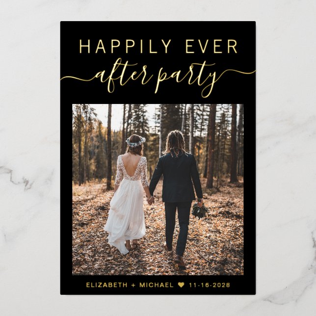 Elegant Happily Ever After Wedding Reception (Front)
