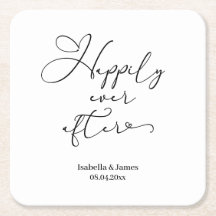 Elegant Happily Ever After White Romantic Wedding