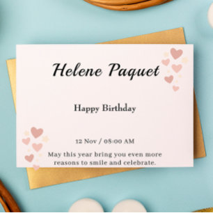 Elegant Happy Birthday Card