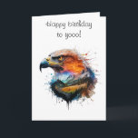 Elegant happy birthday card for son eagle<br><div class="desc">Elegant happy birthday card for son eagle A wonderful image of an eagle with mountains and trees in the background, featured in a birthday greeting card for a son. The inside card reads, "Today and always, may your dreams carry you far. Happy Birthday, son!" A wonderful card to give on...</div>