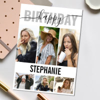 Elegant Happy Birthday Photo | Collage Greeting