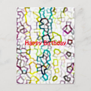 Elegant Happy Birthday Postcard
