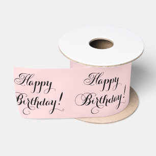 Elegant Happy Birthday Satin Ribbon