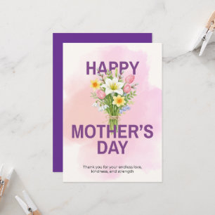 Elegant Happy Mother’s Day Floral Art Invitation