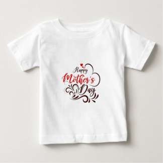 Elegant Happy Mother’s Day Floral Heart Tee