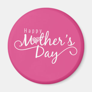 Elegant Happy Mother's Day Calligraphy   Magnet