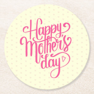Elegant Happy Mother's Day Coaster