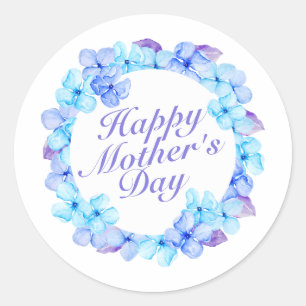 Elegant Happy Mother's Day Floral Sticker Seal
