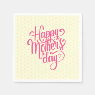 Elegant Happy Mother's Day Napkin