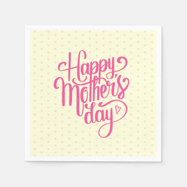 Elegant Happy Mother's Day | Napkin (Front)