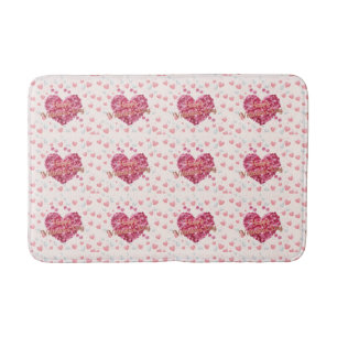 Elegant Happy Valentine's Day Bath Mat