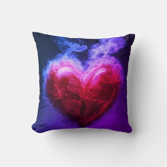 Elegant Harmony: Black and Red a crane chinnese Throw Pillow (Front)