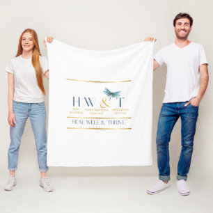 Elegant HealWell & Thrive  Fleece Blanket