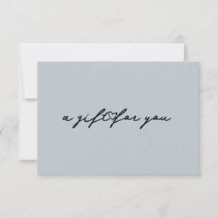 Elegant Heart Beauty Gift Blush Certificate Card