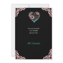 Elegant Heart Bridal Shower Invitation