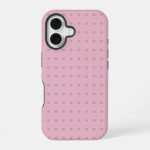Elegant Heart Pattern Pink Phone / iPad case