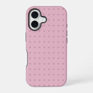 Elegant Heart Pattern Pink Phone / iPad case